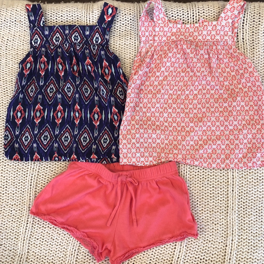 Girls tops with matching bottoms